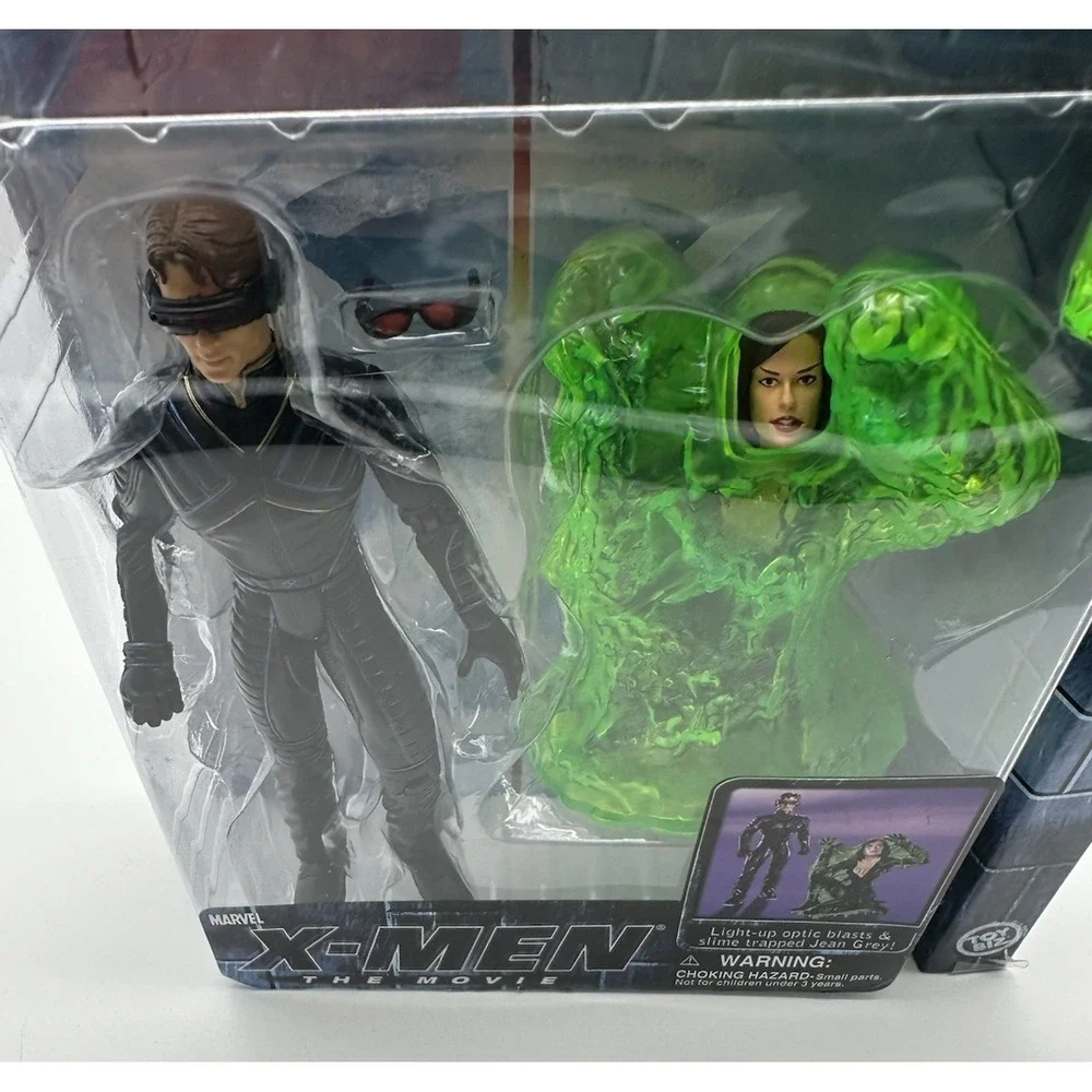 TOY BIZ 2000 X-MEN THE MOVIE CYCLOPS JAMES MARSDEN JEAN GREY ACTION FIGURE